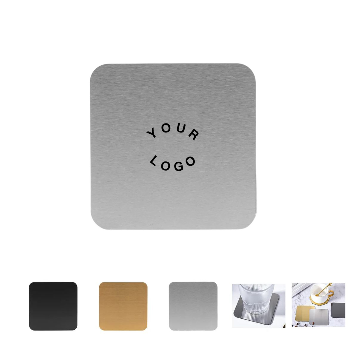 Metal Coaster with Laser Engraving Option 2