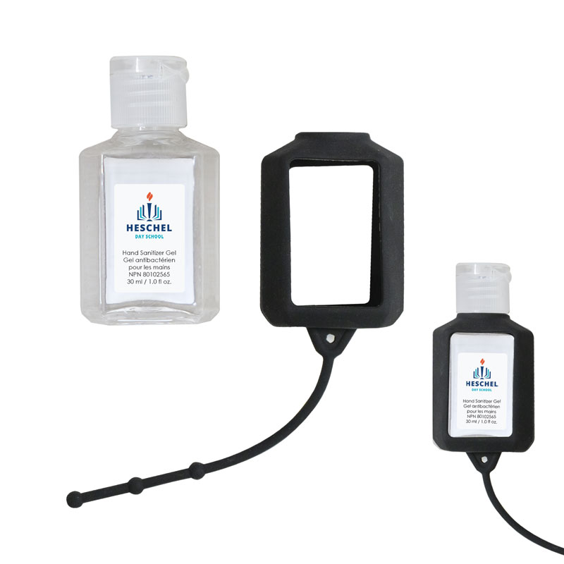 30 Ml. (1 Fl. Oz.) Hand Sanitizer With Silicone Holder 1