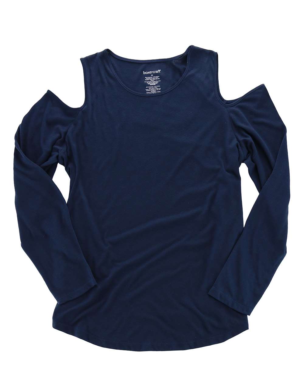 Women's Cold Shoulder Long Sleeve T-Shirt - T31 8