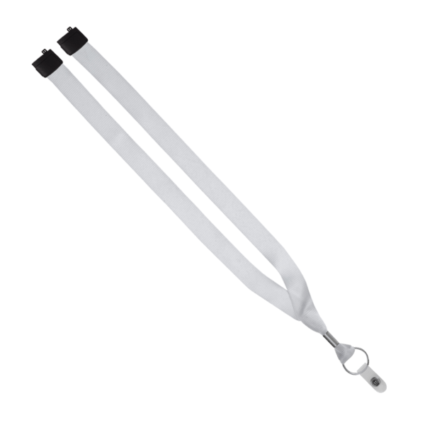 USA Made 0.75" Dye-Sublimated Lanyard with Zinc Crimp & Zinc Split-Ring 9