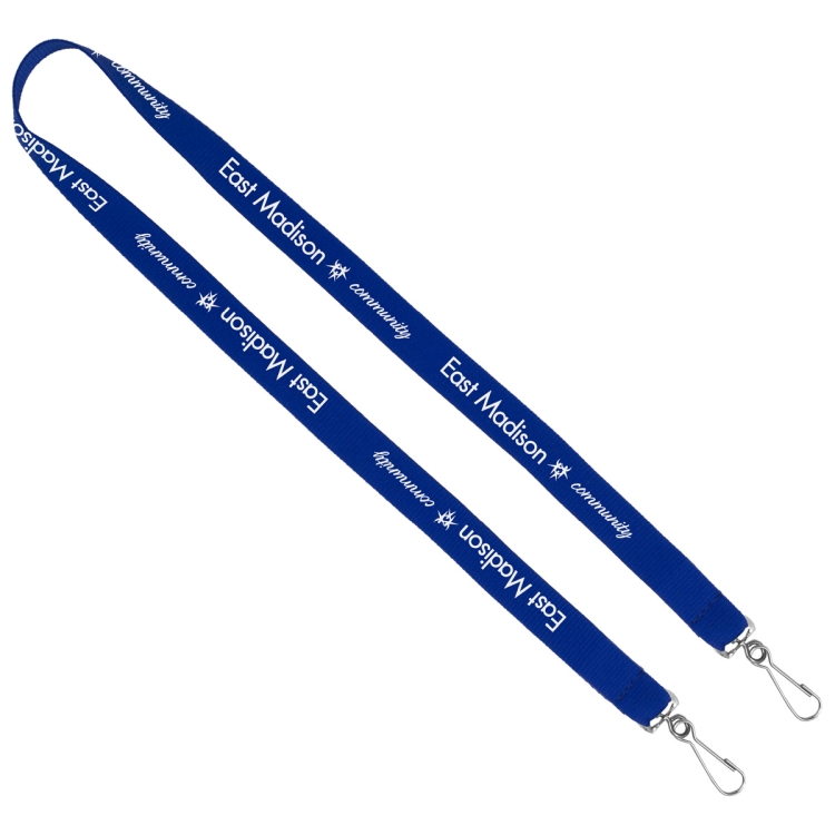 "CULVER" 3/4" Width Dual Attachment Silkscreen Polyester Lanyard 3