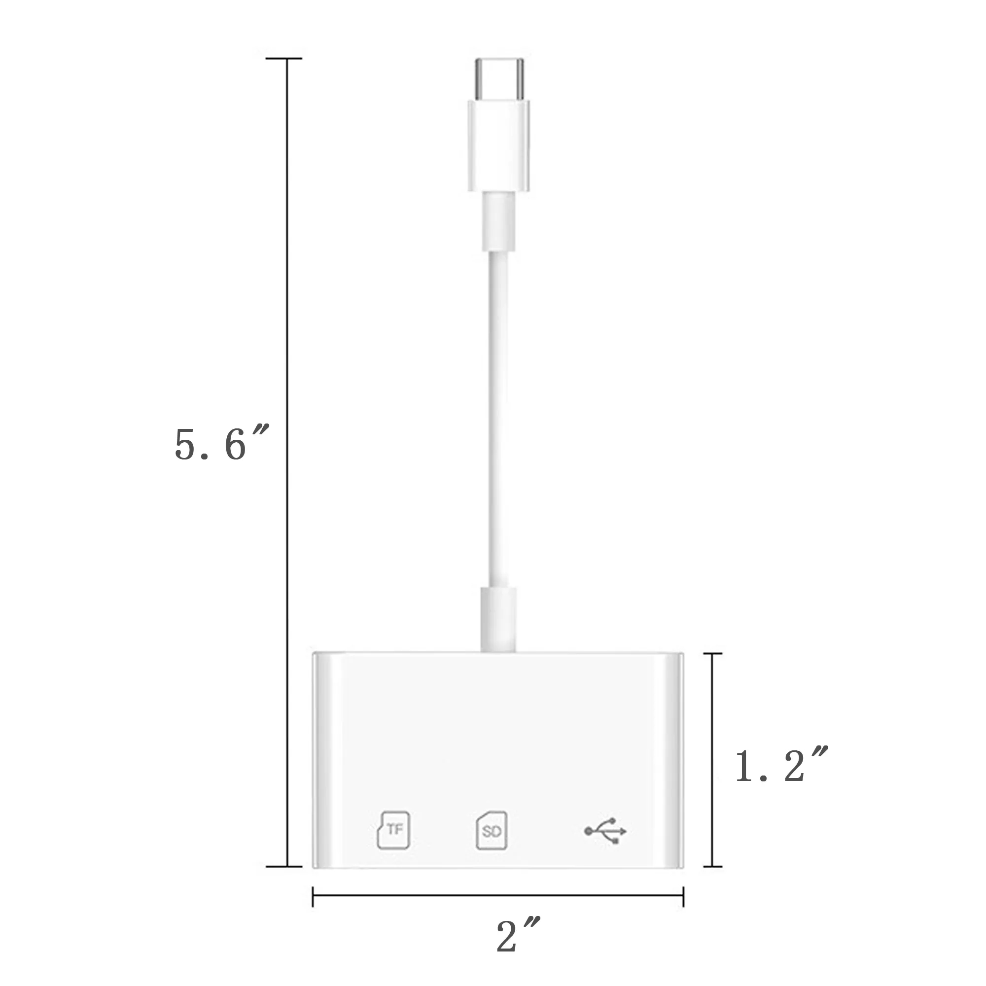 3 in1 USB C to SD Card Reader for phone and Laptop 5