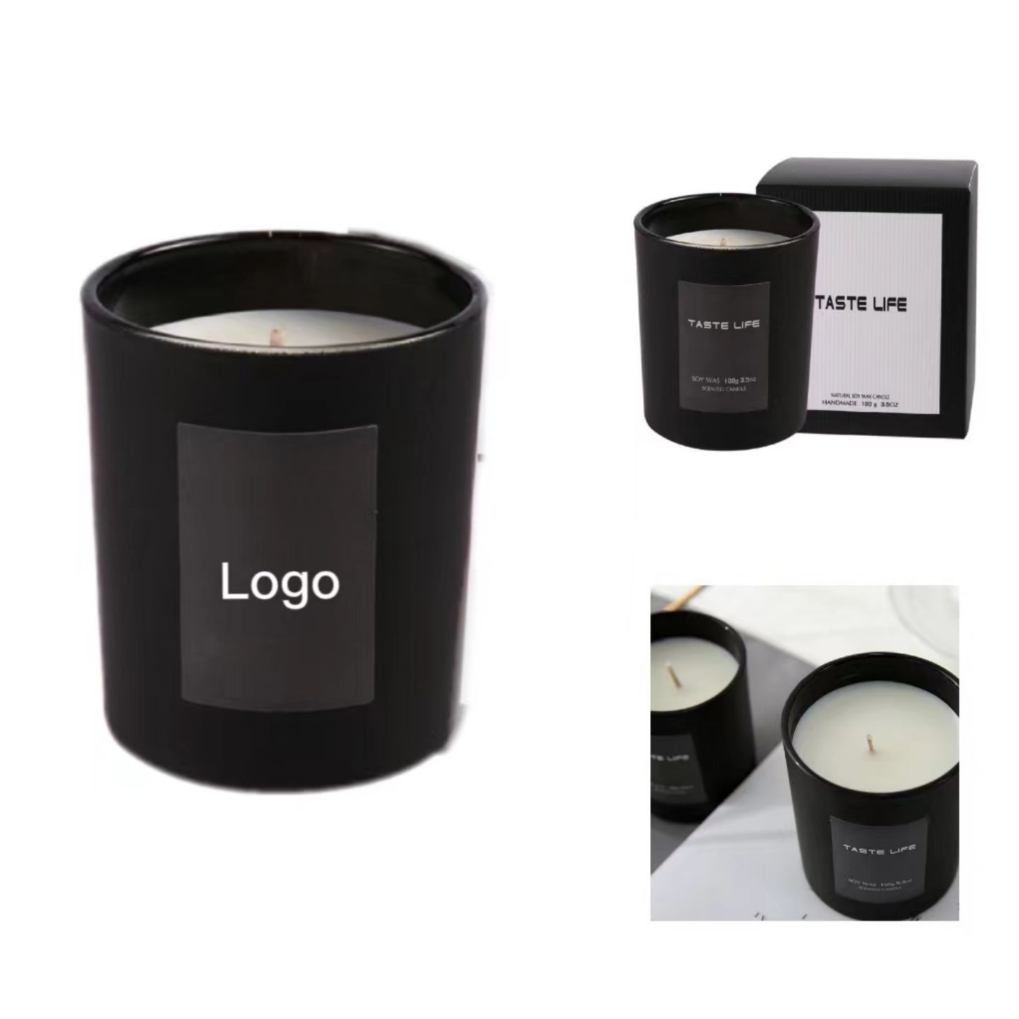 Black Jars Soybean Wax Candle 1