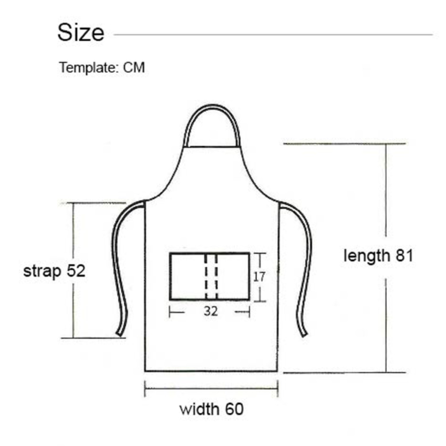 12 oz. 100% Cotton Waterproof Kitchen Apron w/ 2 Pockets 1