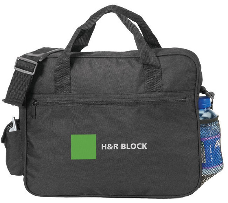 Deluxe Business Portfolio w/Cell Phone Pocket, Bottle Holder 3
