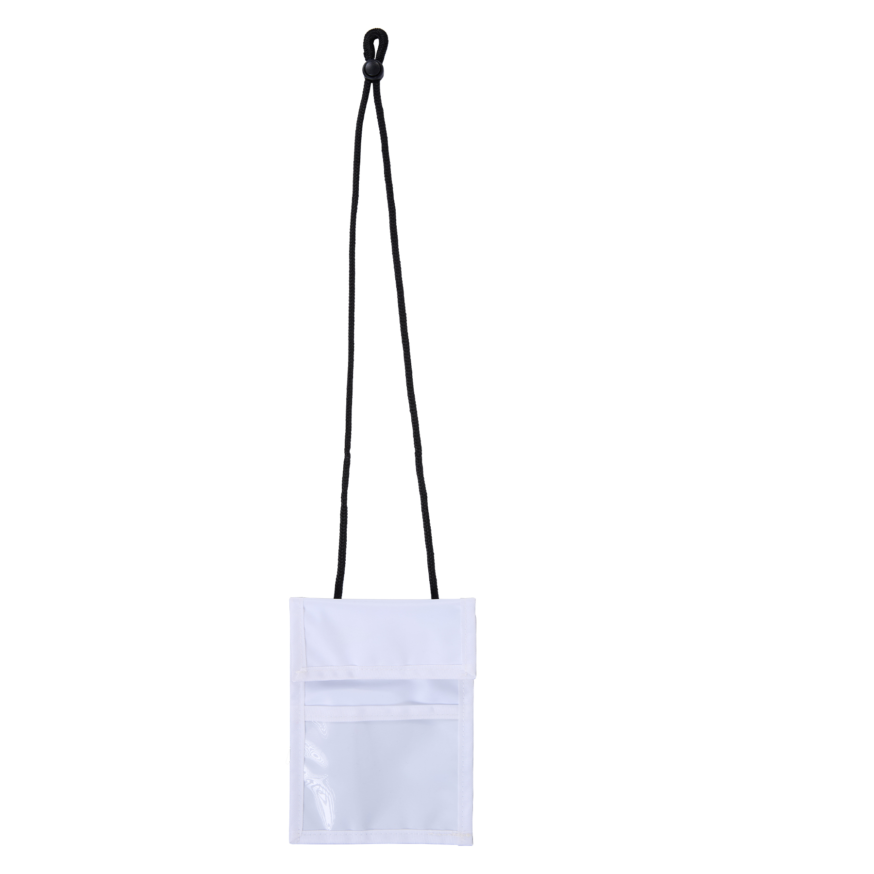 Premium Clear Window Pouch Wallet With Lanyard W/Back Pen Holder 5