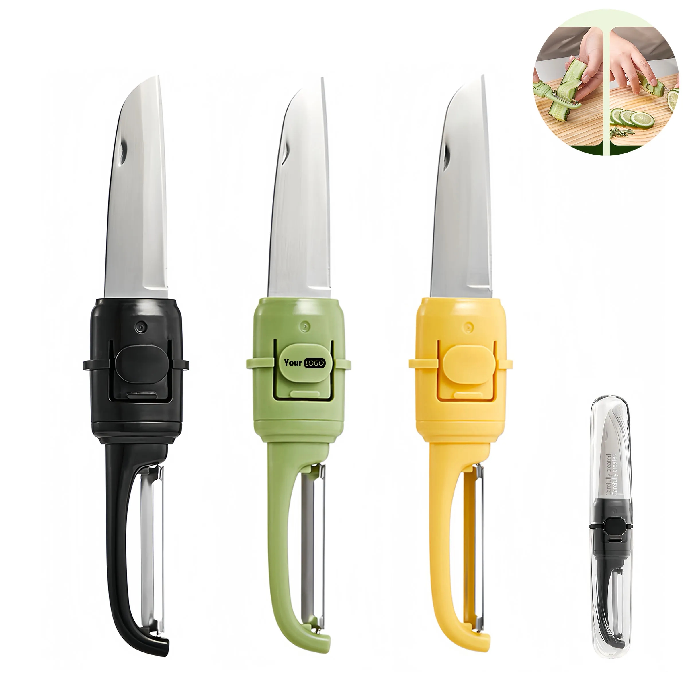 Polycarbonate Portable Folding Fruit Peeler With 10 2