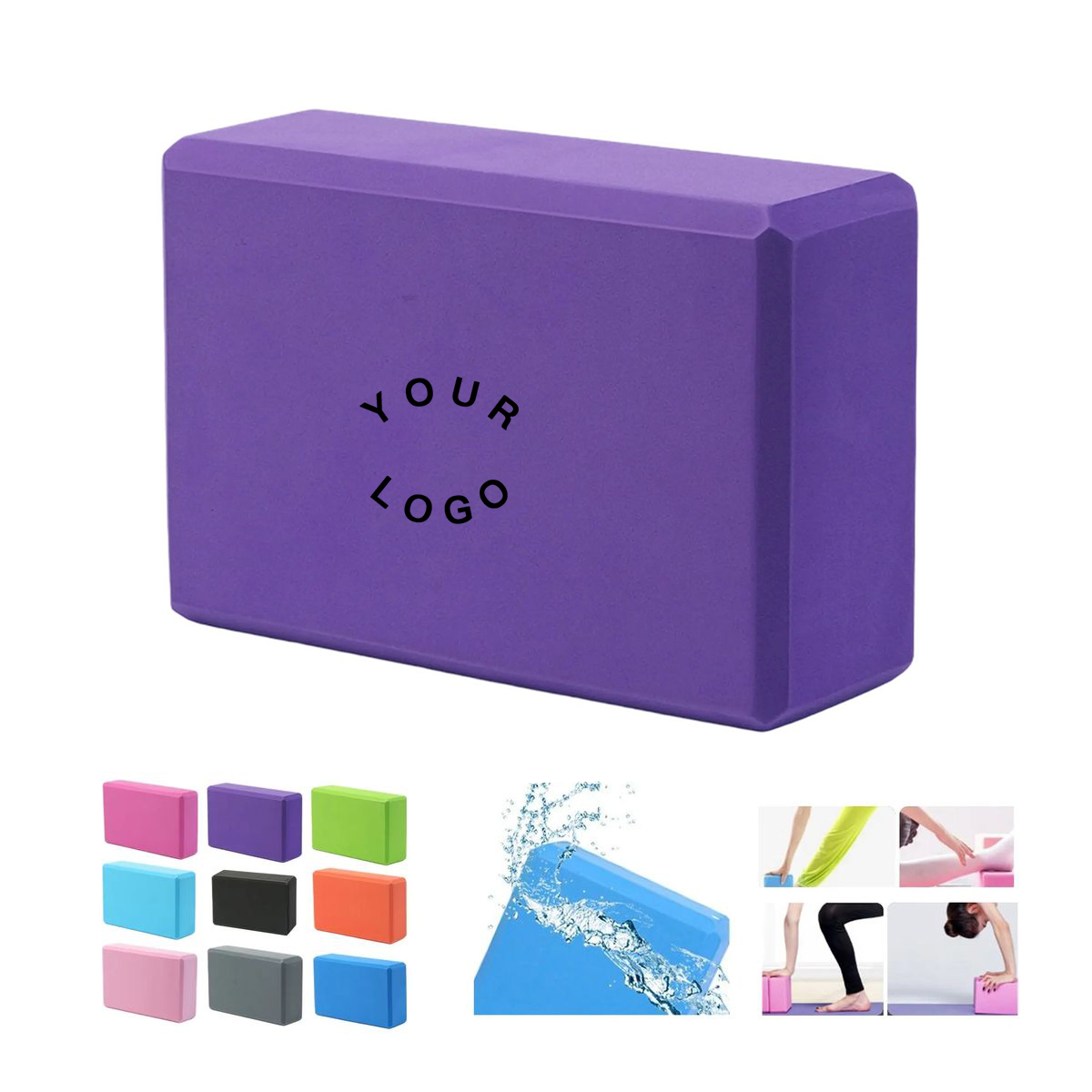 Lightweight EVA Foam Yoga Block for Stretching 5