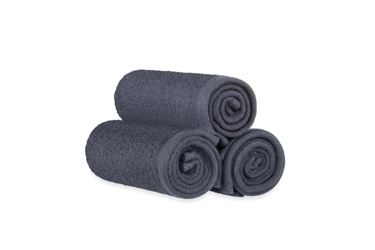 Charcoal Grey Spa Salon Towel w/Dobby Hem, 16 x 27,2.75 lb. 3