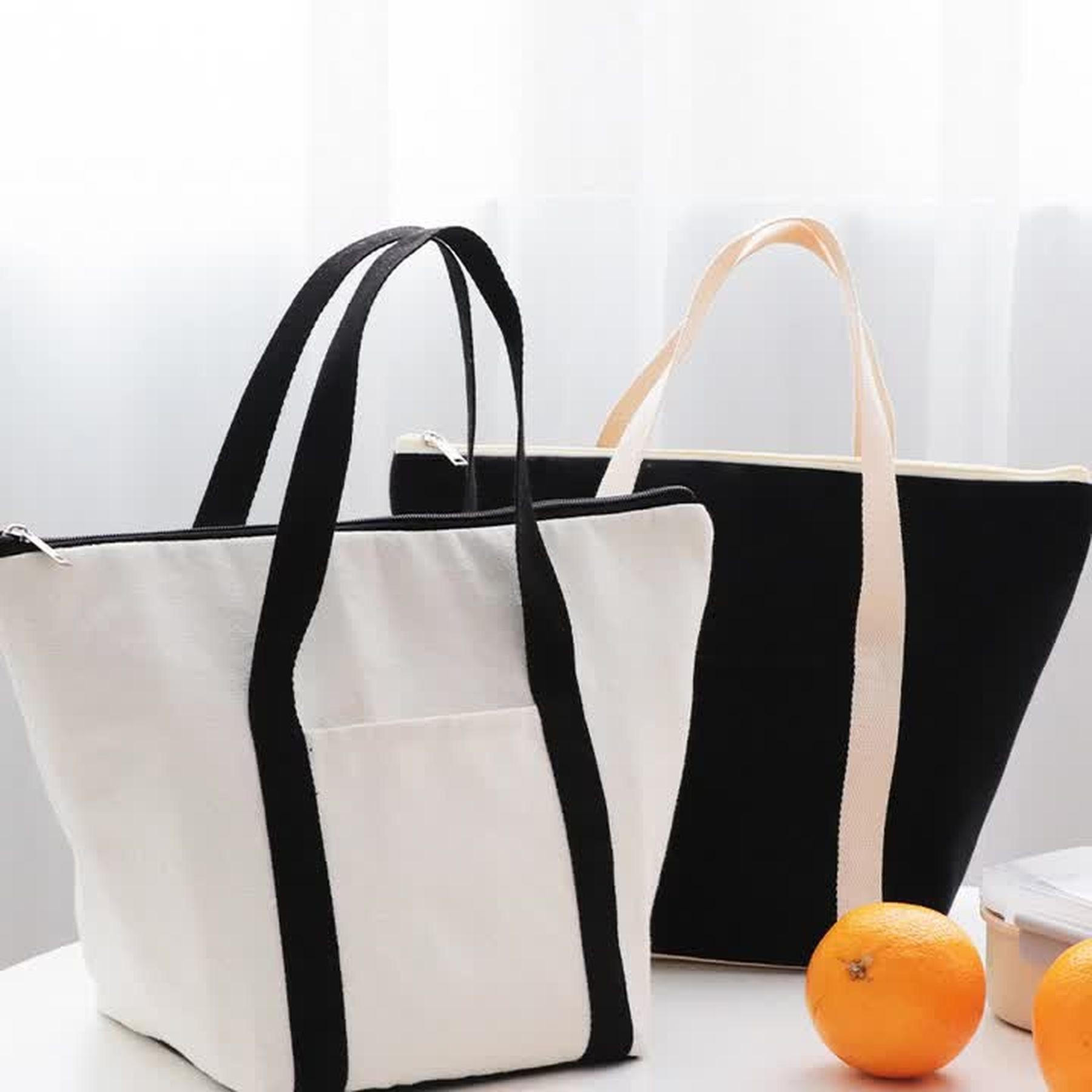 Travel Picnic Leak-Proof Canvas Insulated Cooler Bags 6