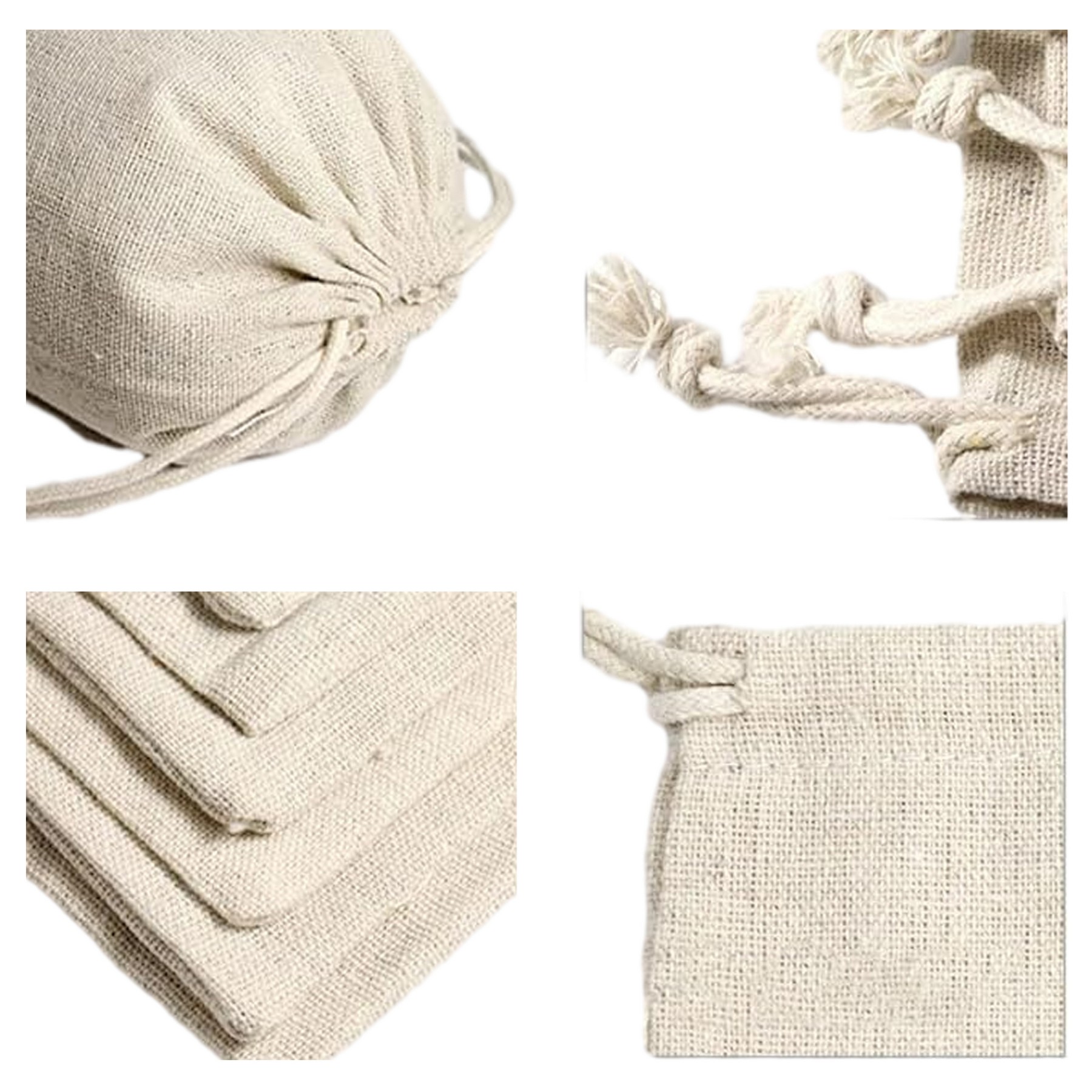 Burlap Bag with Drawstring 2