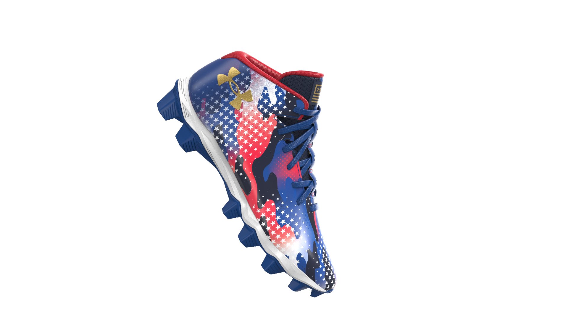 UA Spotlight Franchise 4 RM USA Jr. Boys' Football Cleats 1