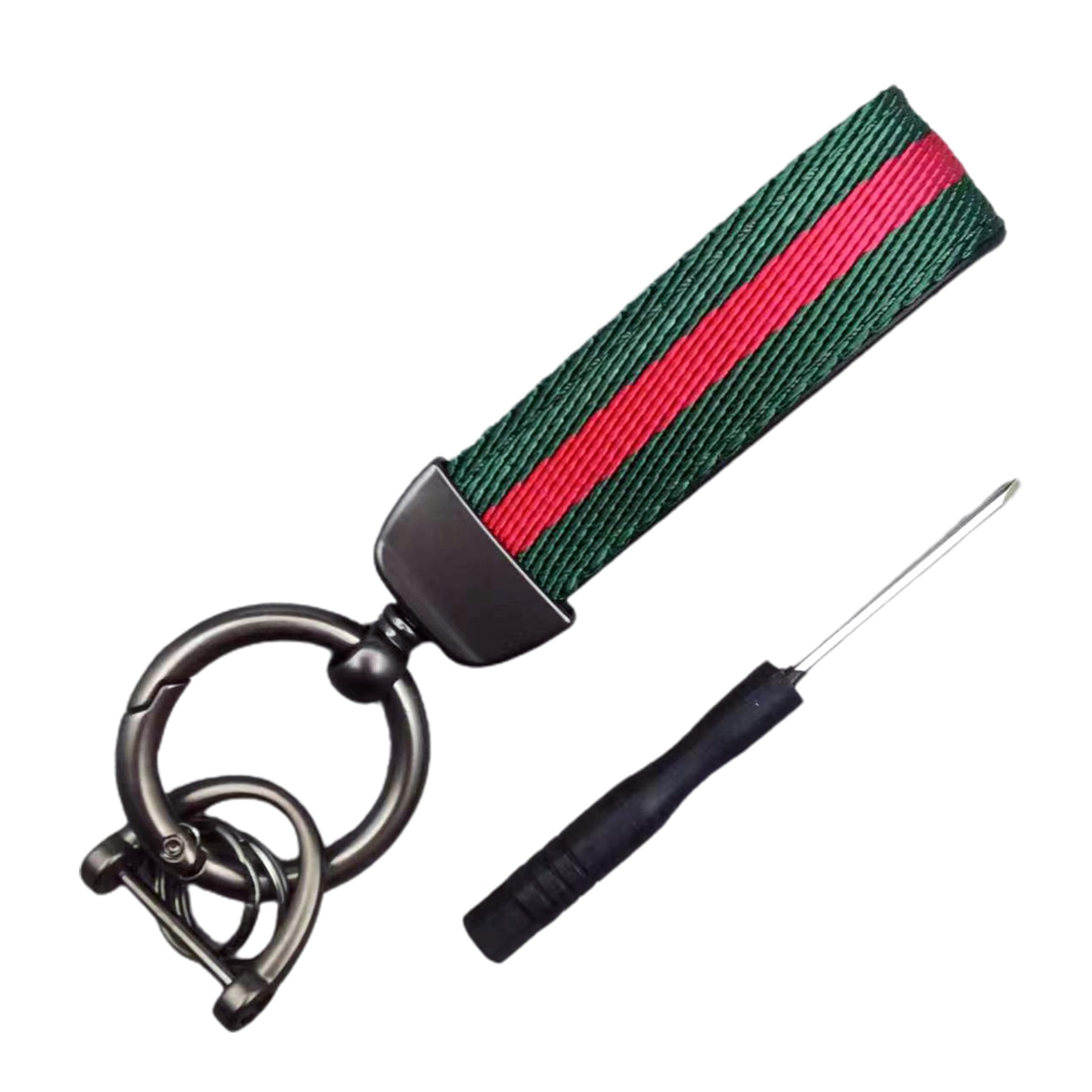Colorful Woven Strap Keychain 2