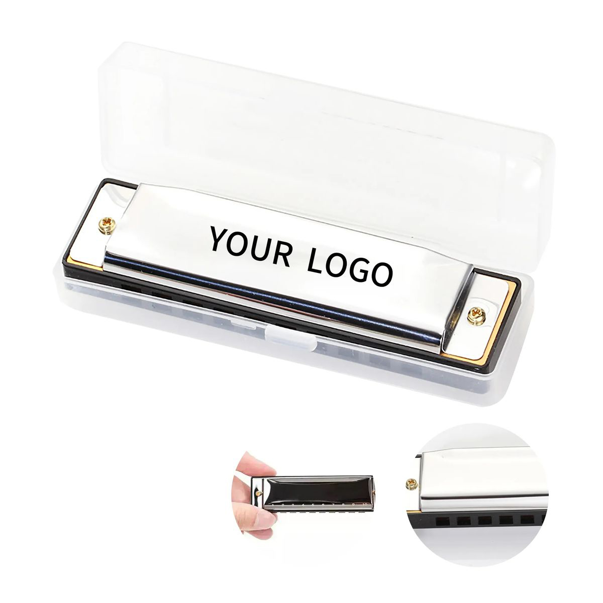 Custom Laser Engraved 10-Hole Harmonica 2