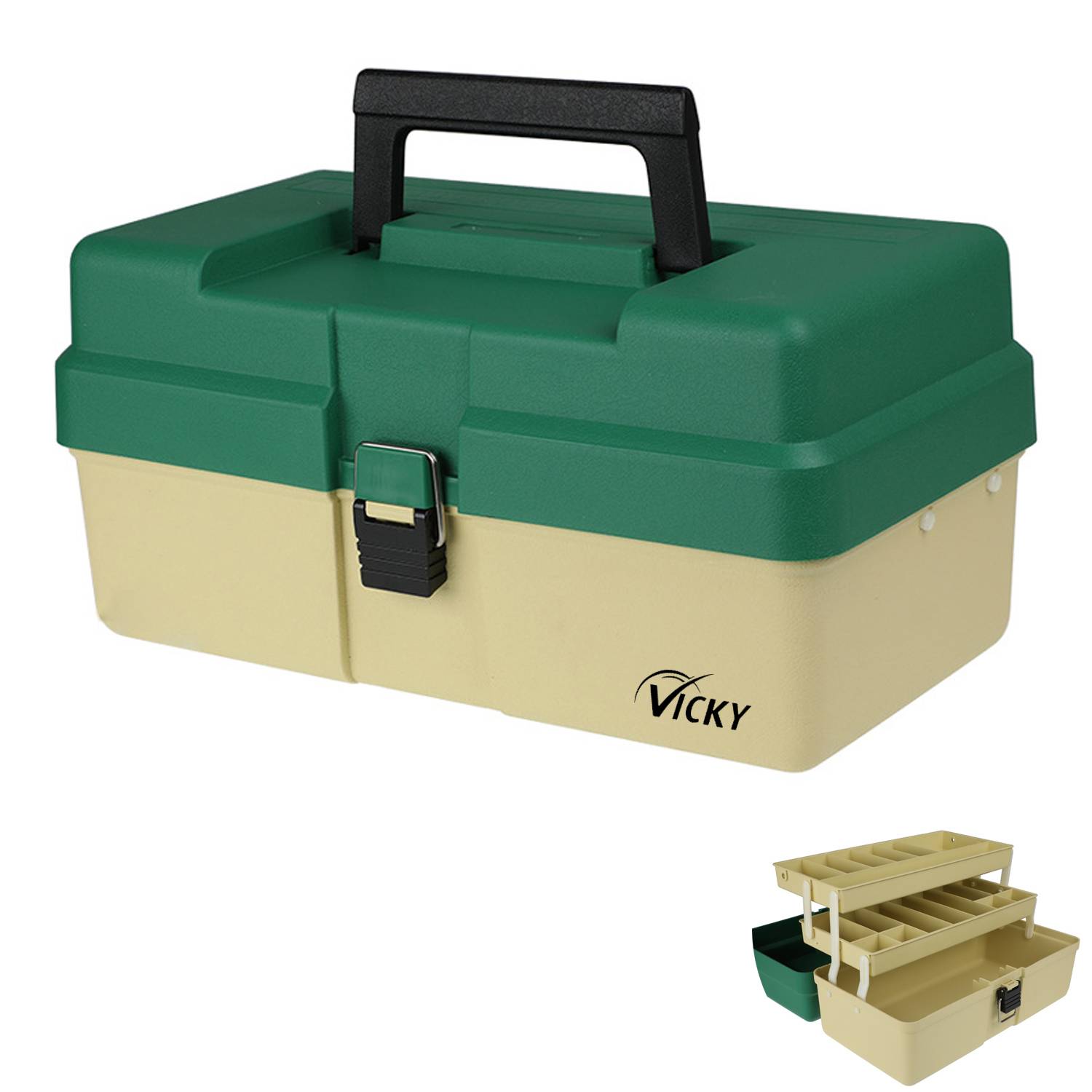 Household 3-Layer Hardware Pp Plastic Organizer Tool Box 6