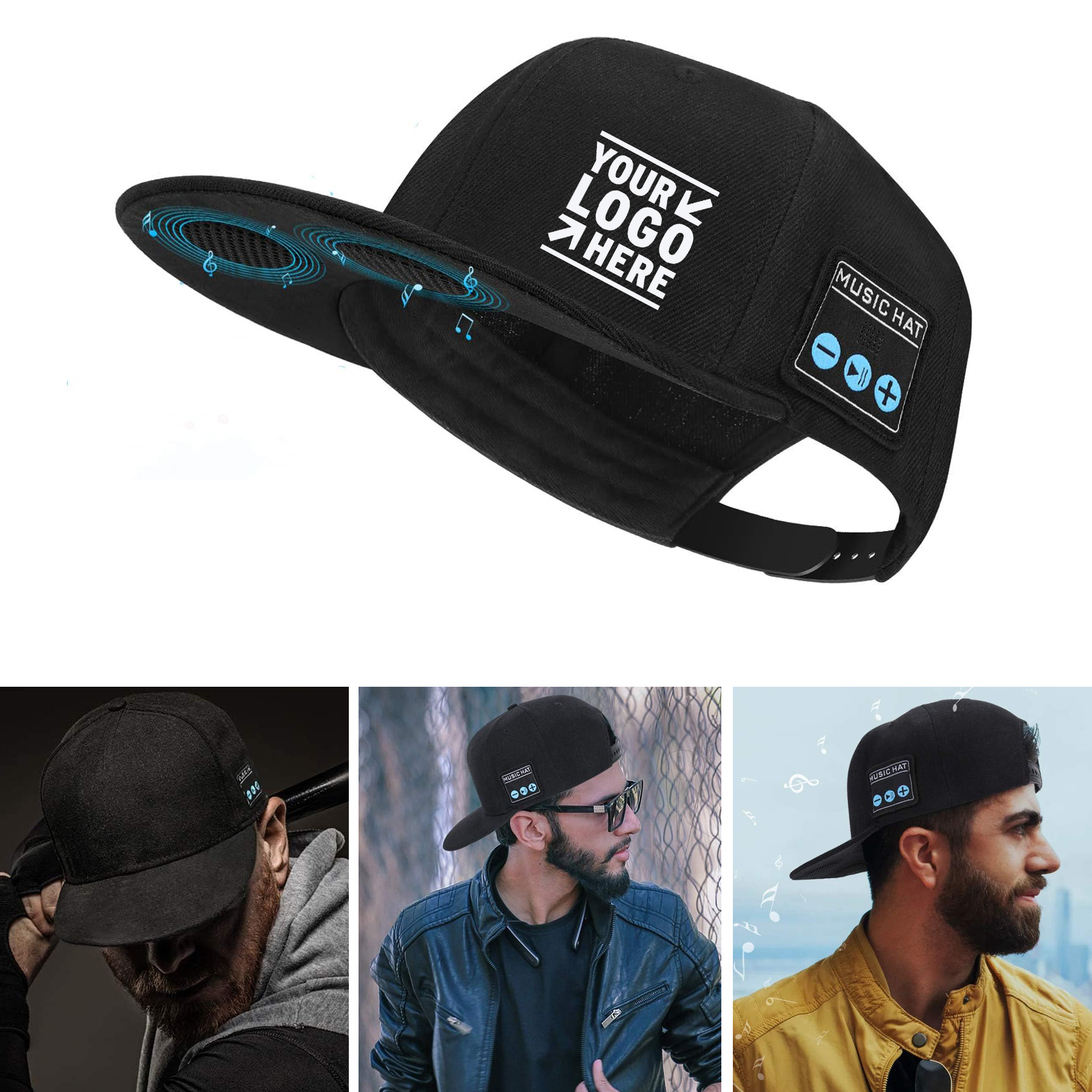 Adjustable Bluetooth Speaker Outdoor Sport Baseball Wireless Smart Speakerphone Hat 2
