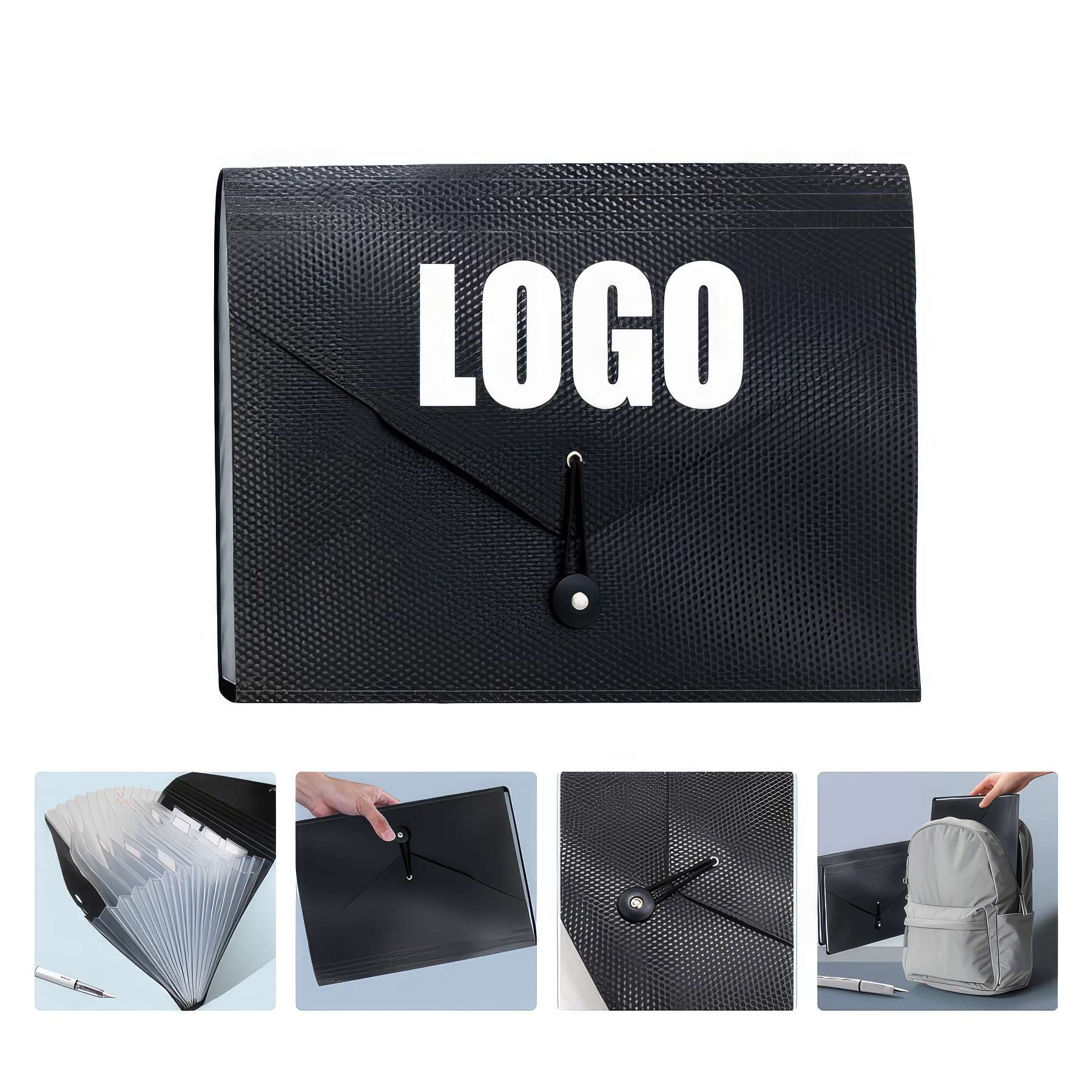 PP Plastic 13-Pocket Expanding A4-Size Portfolio File Folder 2