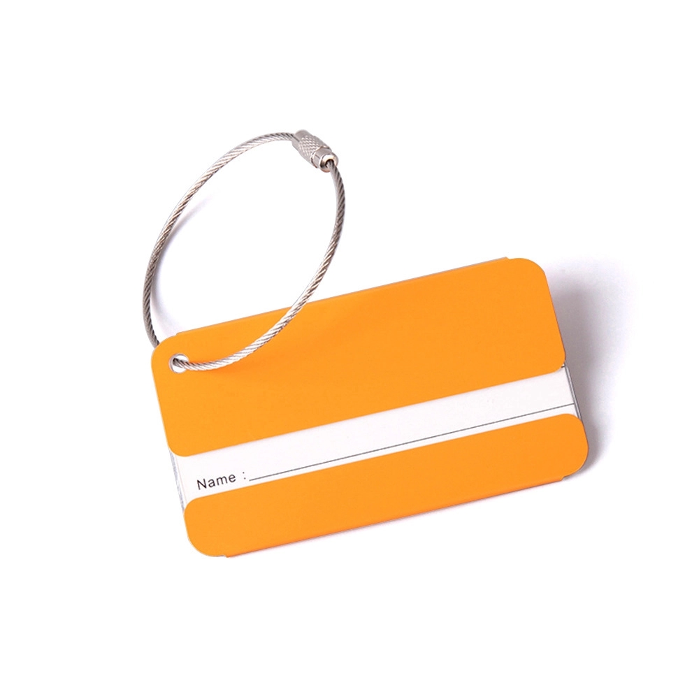 Rectangle Aluminum Luggage Tag 4