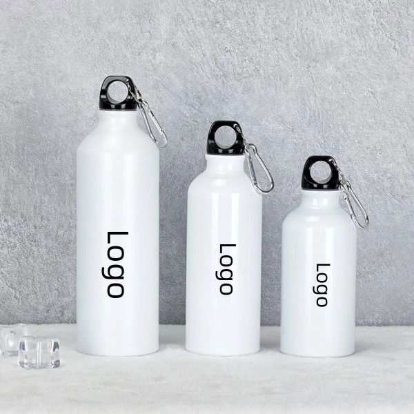 Aluminum Sport Bottle w/ Carabiner, 24oz/25oz., custom water bottle with logo imprint 6