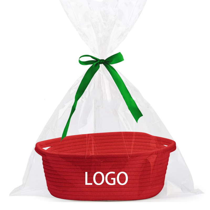 Gift Basket - Charming Red Wire Organizer with Handles 1