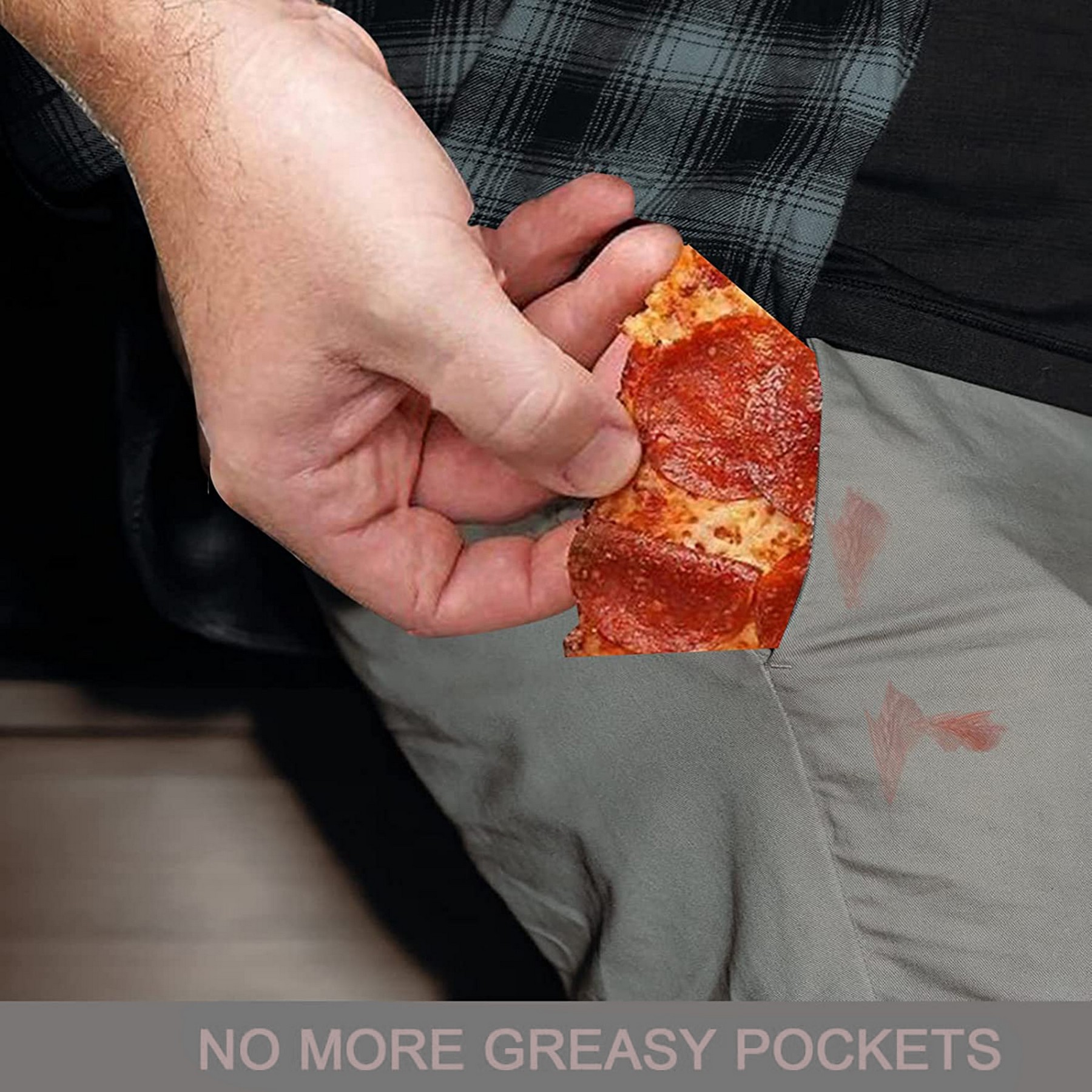 Portable Transparent Pizza Pouch Necklace 2