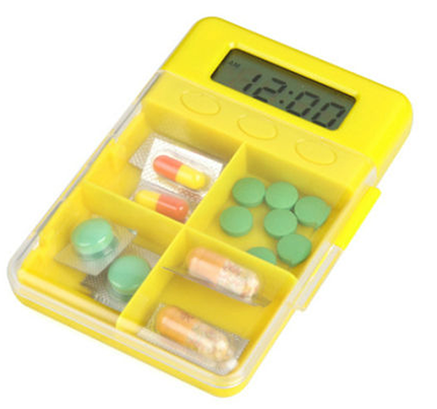 4 Compartment Digital Electronic Timer Pill Box 1