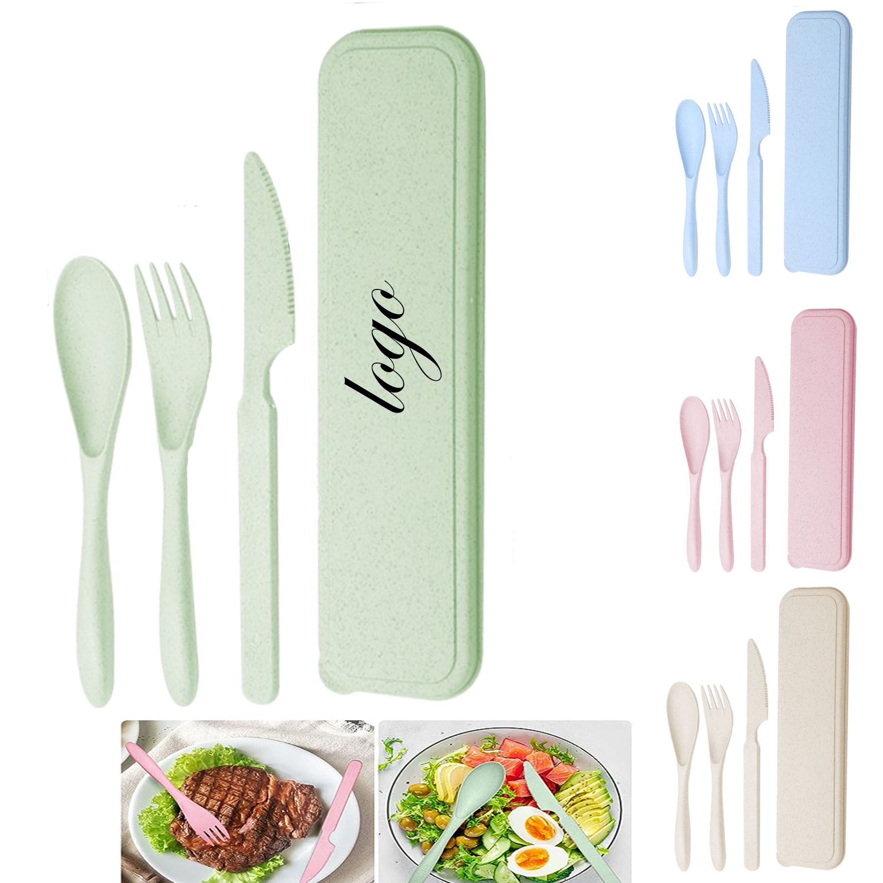 Reusable Travel Utensils Set With Case