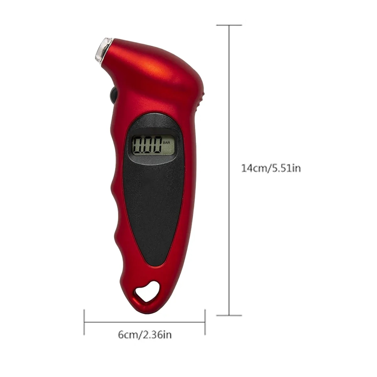 Multifunction Digital Tire Pressure Gauge Safety Hammer 5