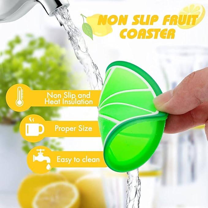 Cartoon Fruit Shape Silicone Coaster 3
