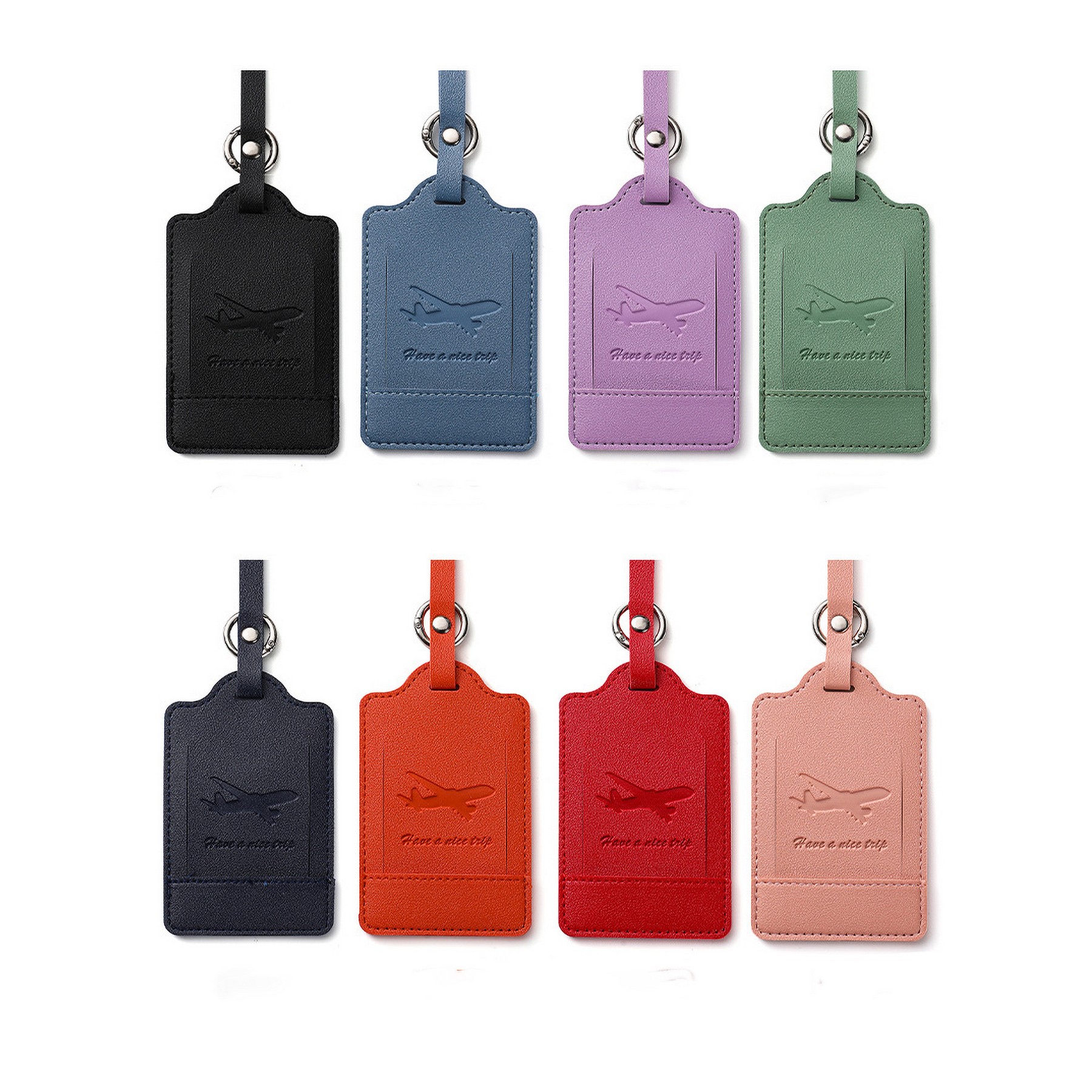 Easy to Fasten PU leather Luggage Tag 2