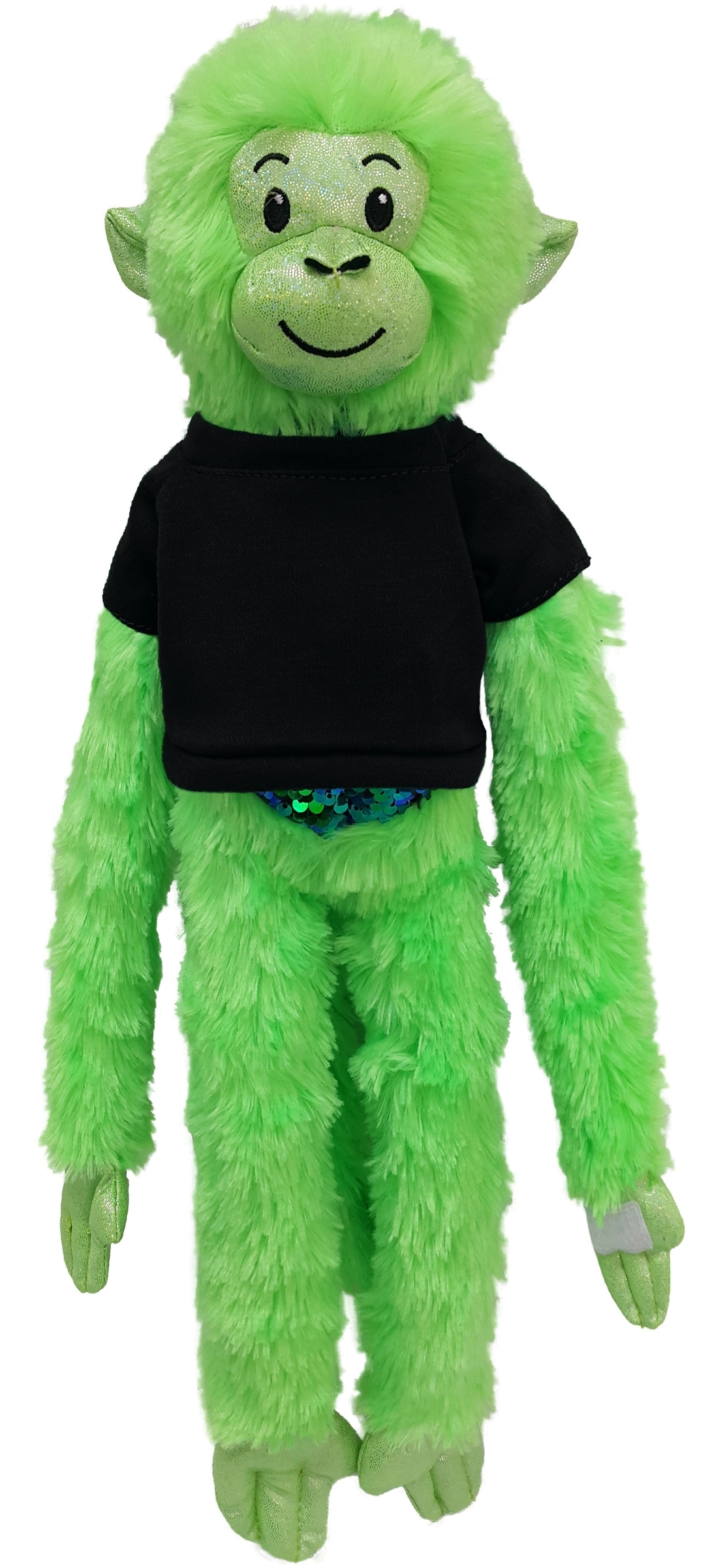 21" Green Spider Monkey with Sequins 7