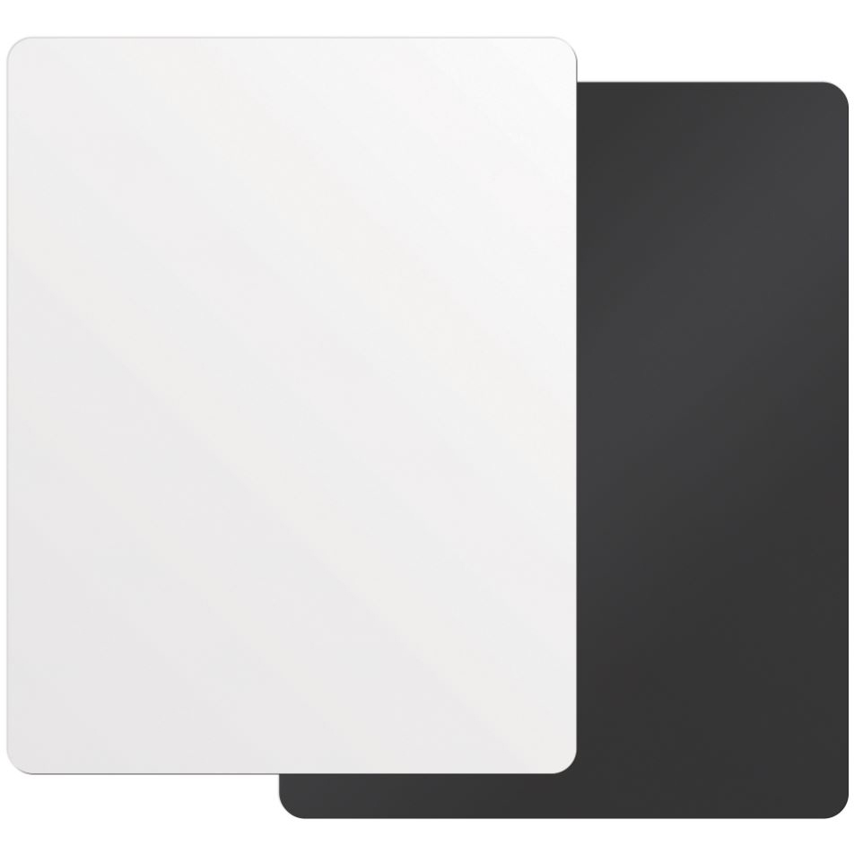Full Magnetic Back Memo Board, Rectangle 8.5"x11" Round Corners, Spot colour 3