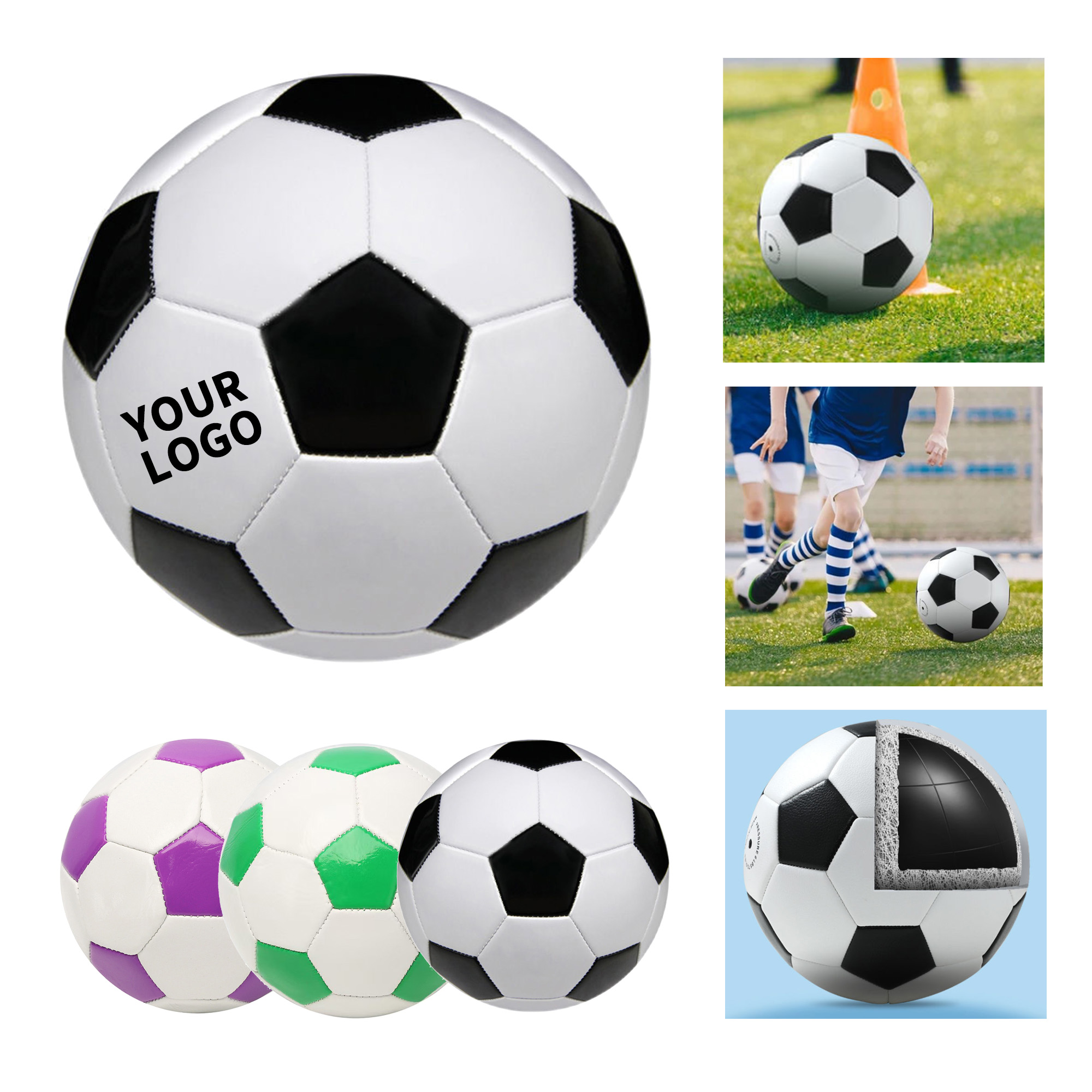 PU Soccer Ball 5.9" Diameter For Children 3