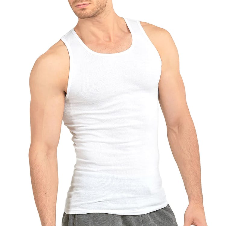Men's Tank Tops - White Size 2X 3 Pack 2