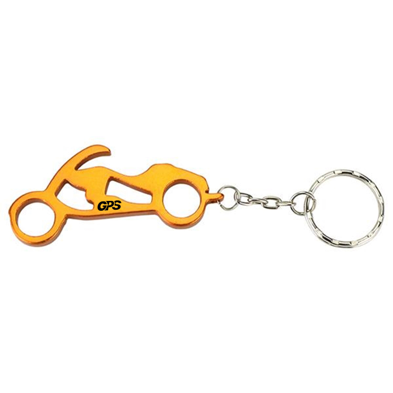 2 5/8 " Motorcycle Shaped Bottle Opener Key Holder 1