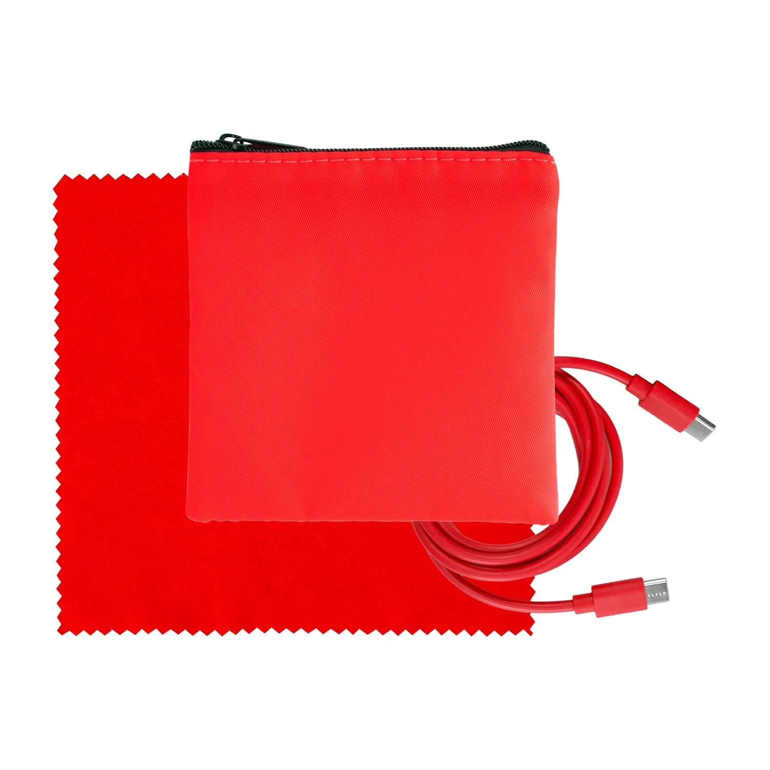 Colorful RPET C to C Cable & Cloth Set 10