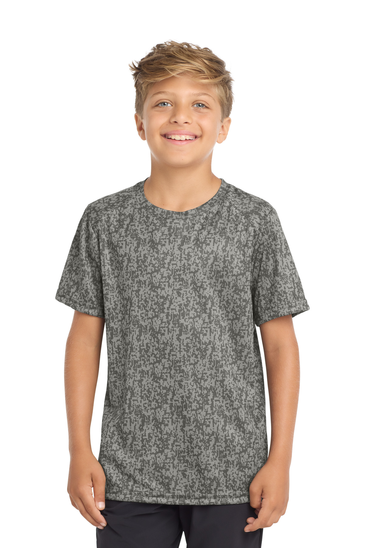 Sport-Tek Youth Digi Camo Tee. YST460 1