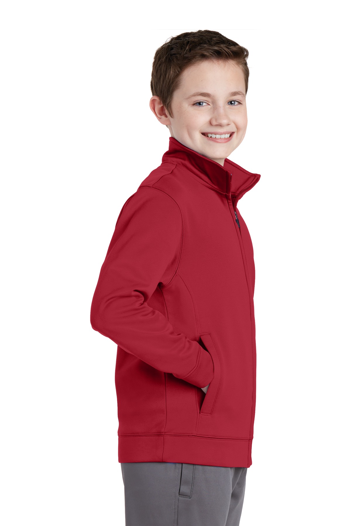 Sport-Tek® Youth Sport-Wick Fleece Full-Zip Jacket 25