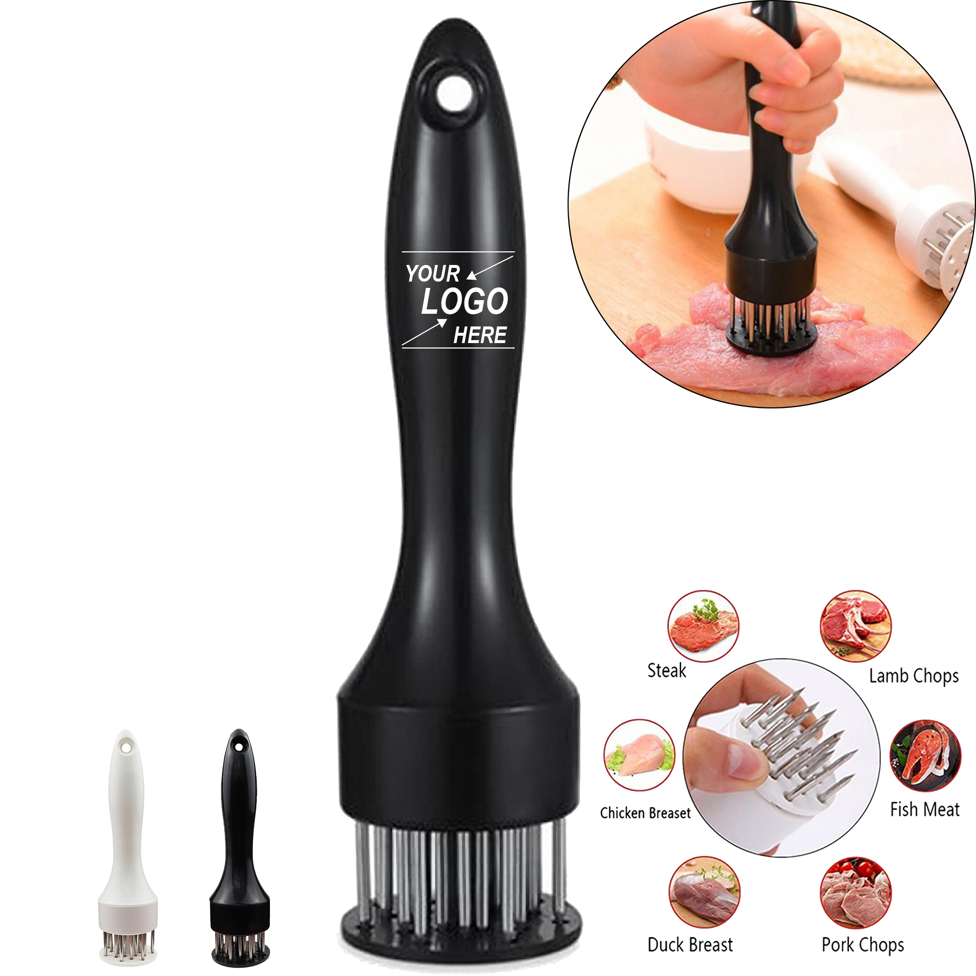Professional Stainless Steel 24 Needle Meat Tenderizer 2