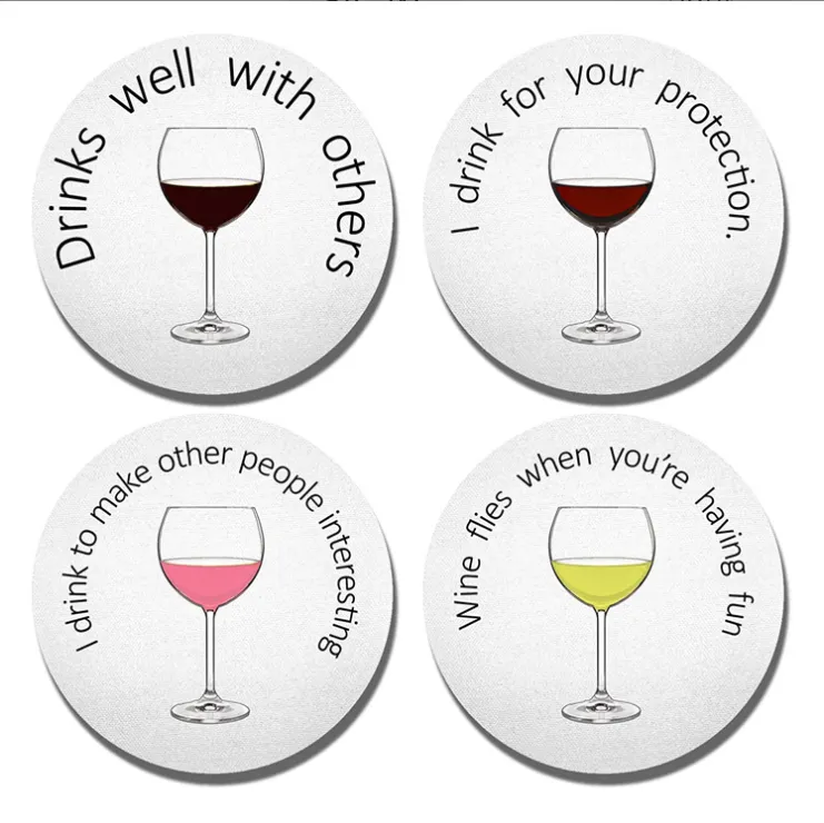 Soft Skid Resistant Neoprene Coaster 1