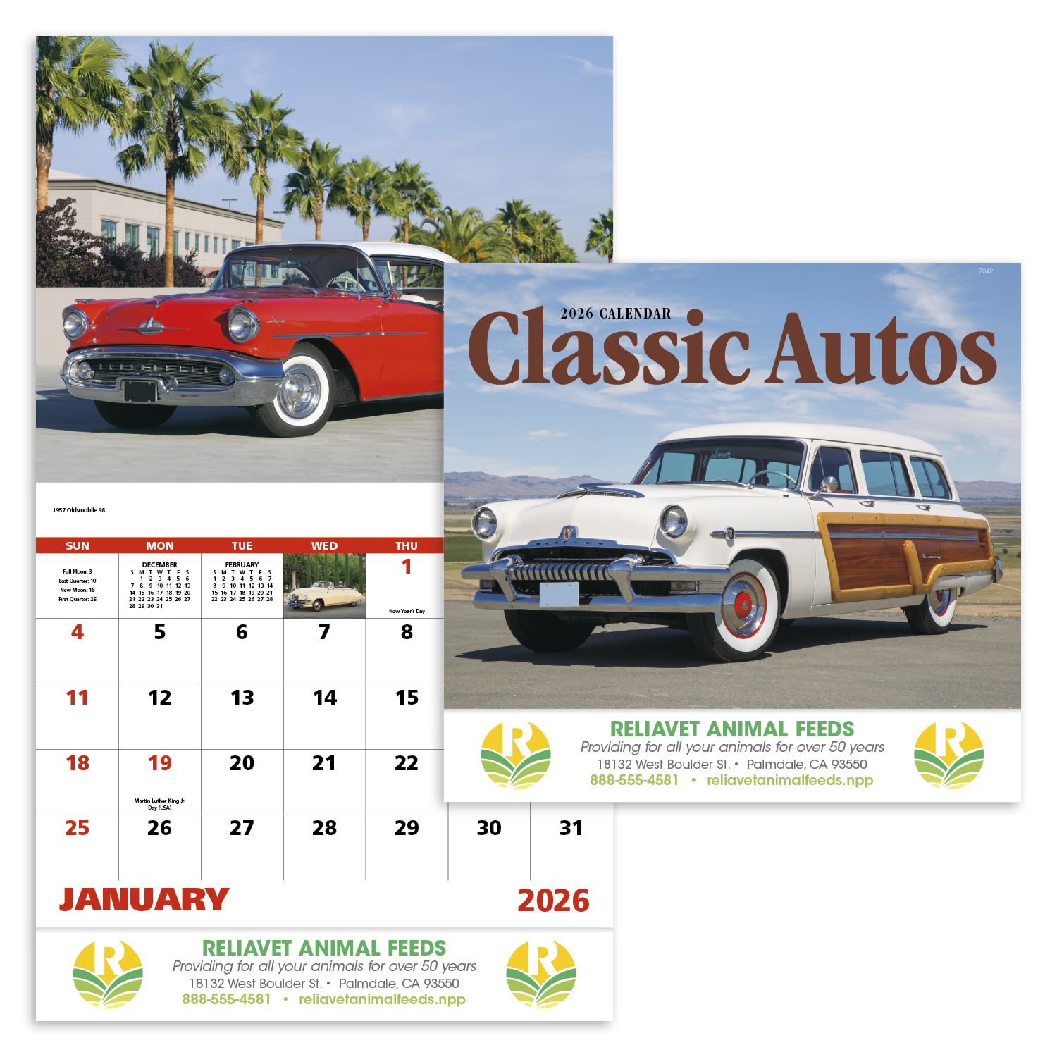 Good Value™ Classic Autos - Stapled Calendar 22