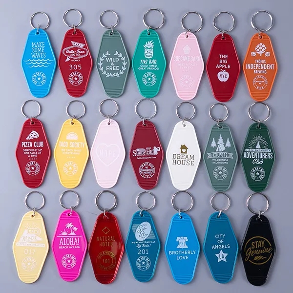 CUSTOM MOTEL STYLE KEY RING 13