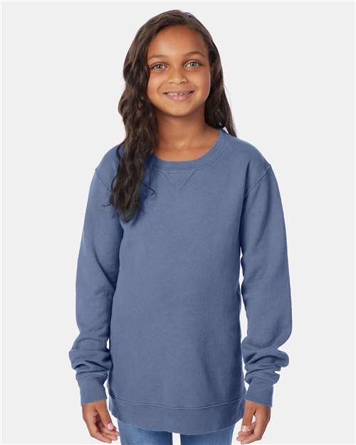 Youth Garment-Dyed Crewneck Sweatshirt - GDH475 11