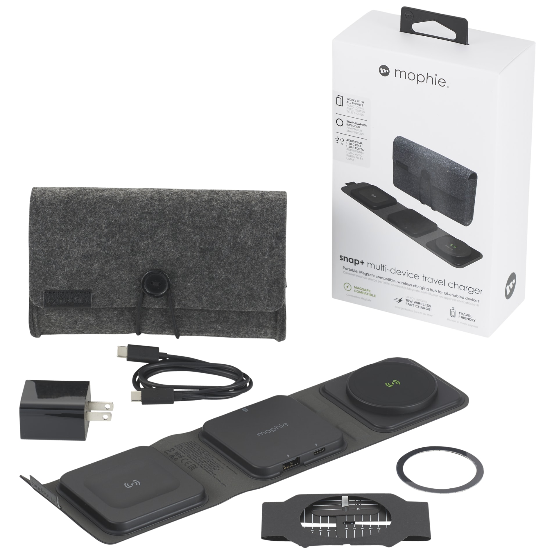 mophie® Snap + Multi-device Travel Charger 10