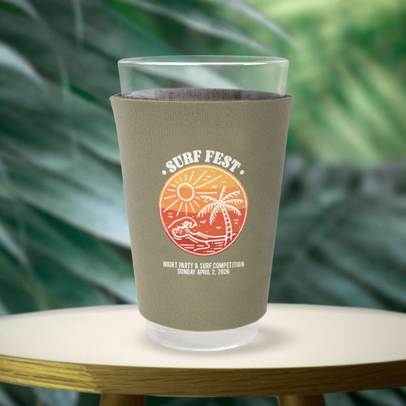 Full Color Foam Pint Glass Sleeves 13