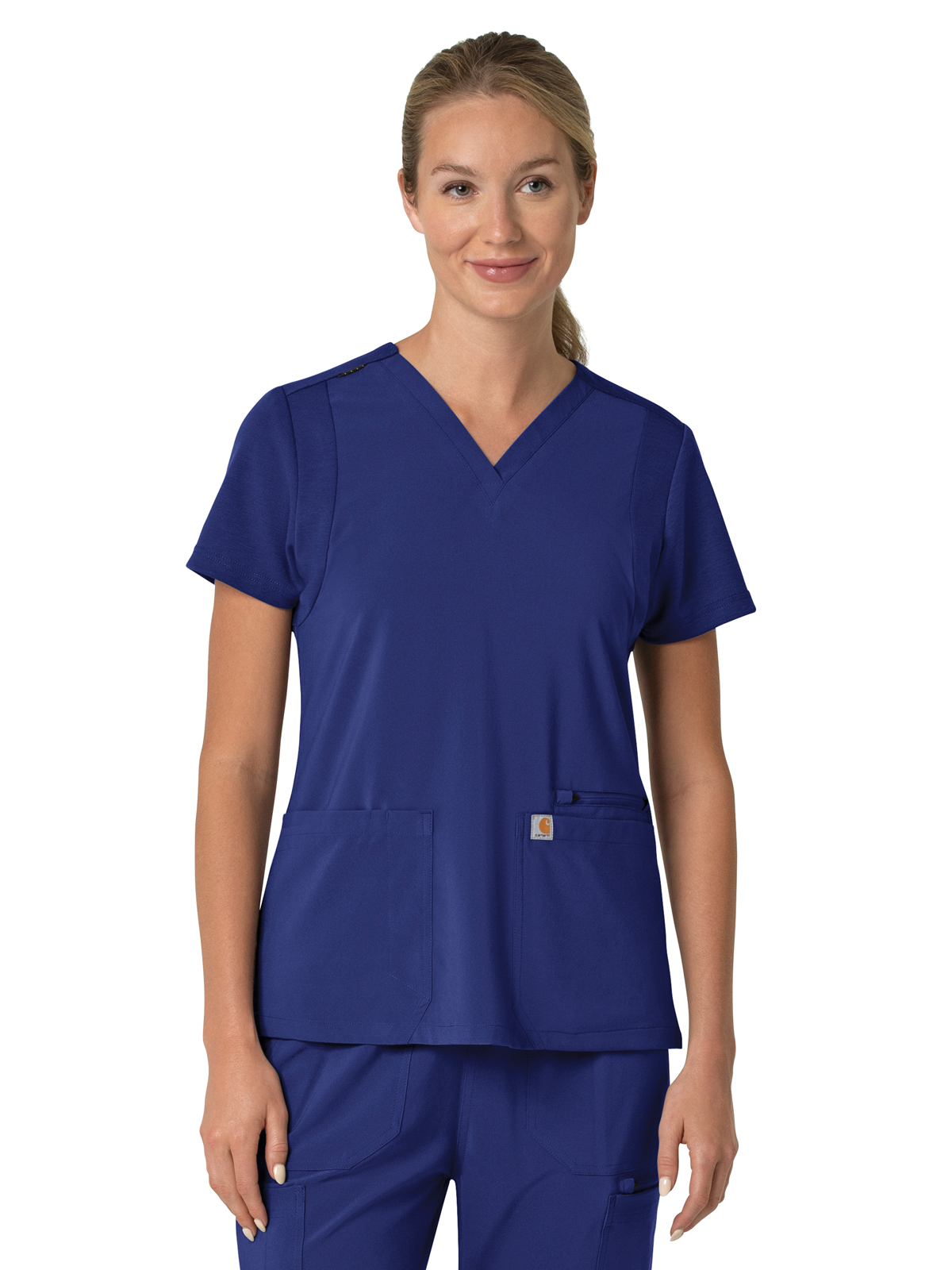 Carhartt Scrubs - Force Cross-Flex - Women's Three-Pocket Flex Panel V-Neck Top 64