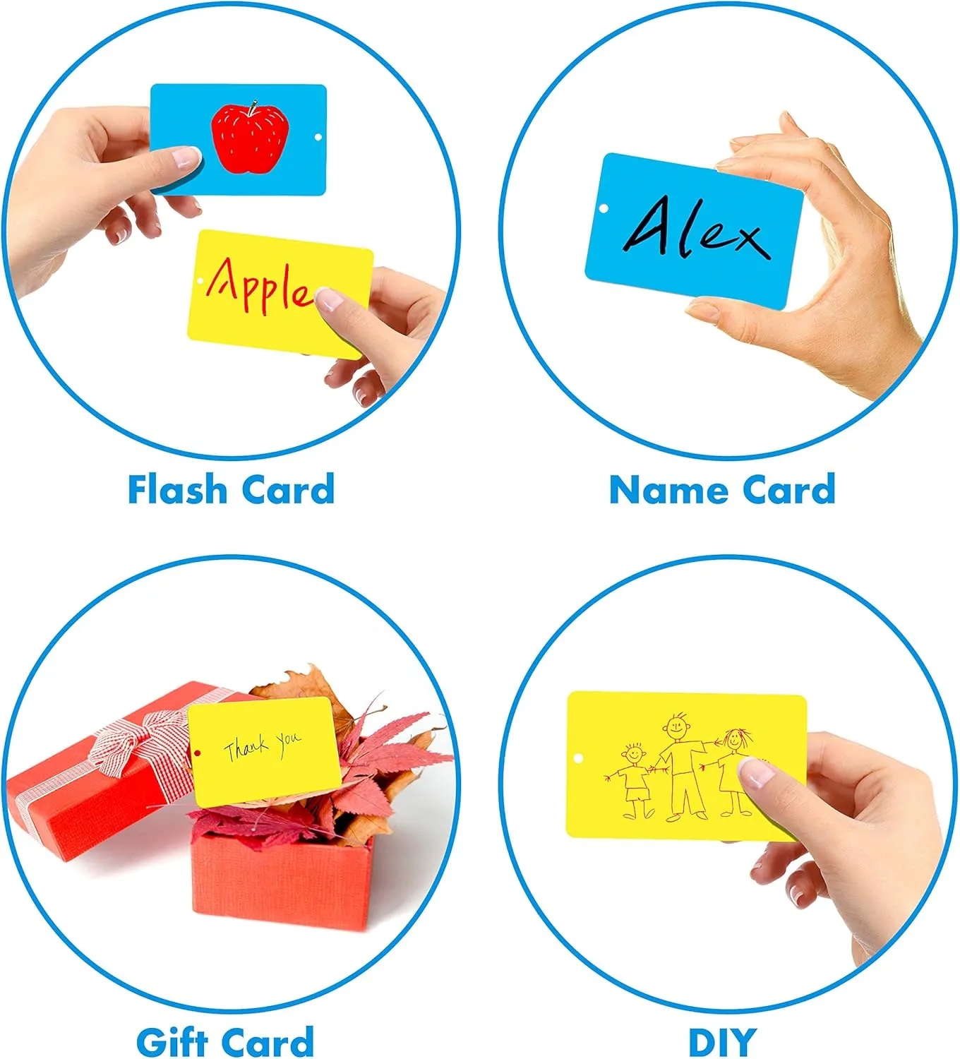 Kraft Index Cards with Binder Ring 2