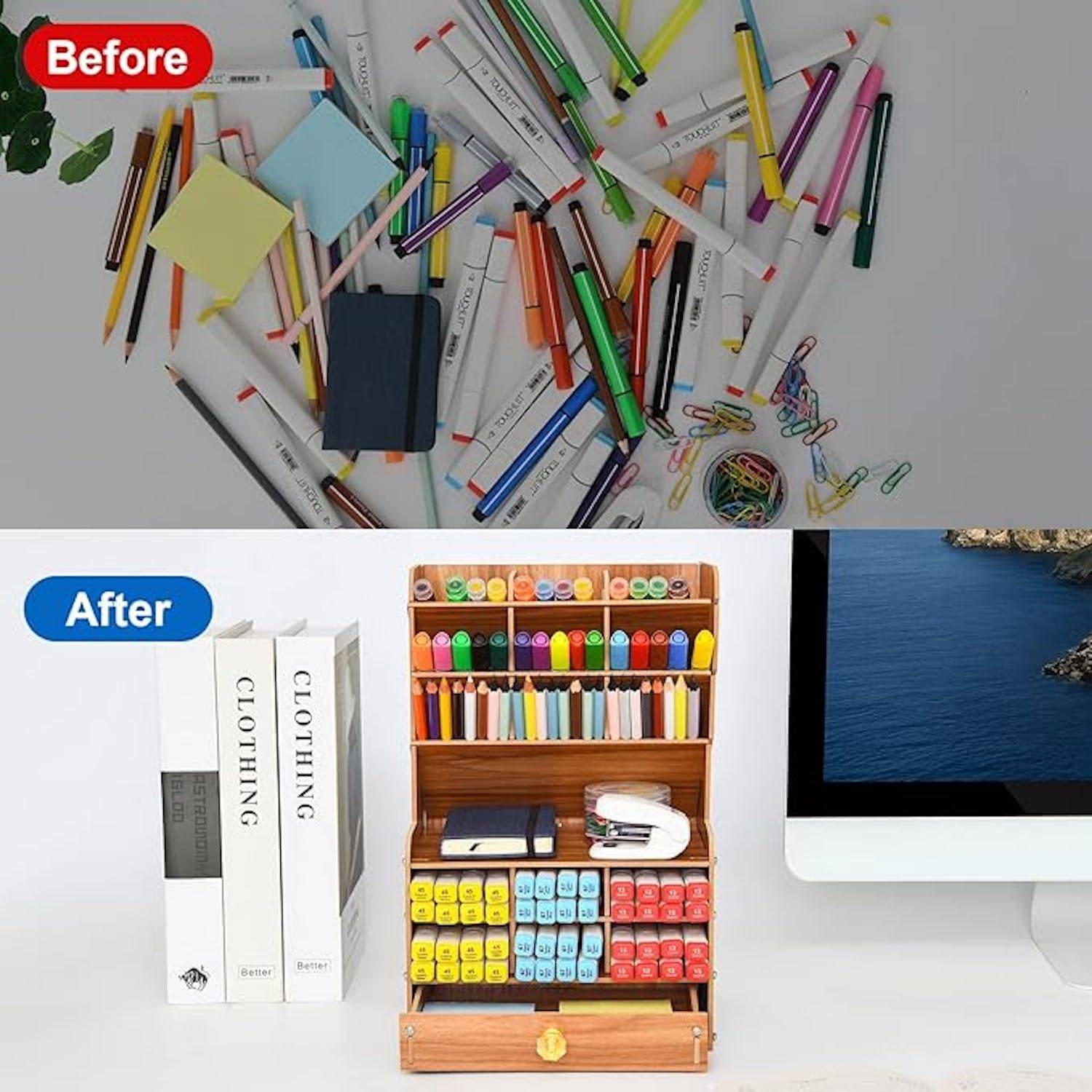 Wooden Pen Organizer 4