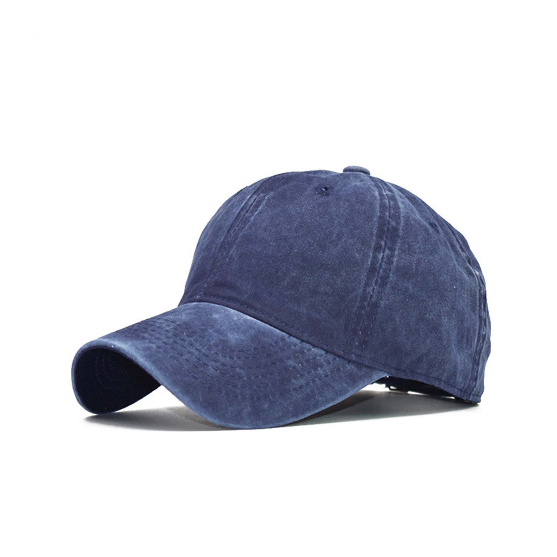 Men Women Washed Cotton Baseball Cap Adjustable Hat 2
