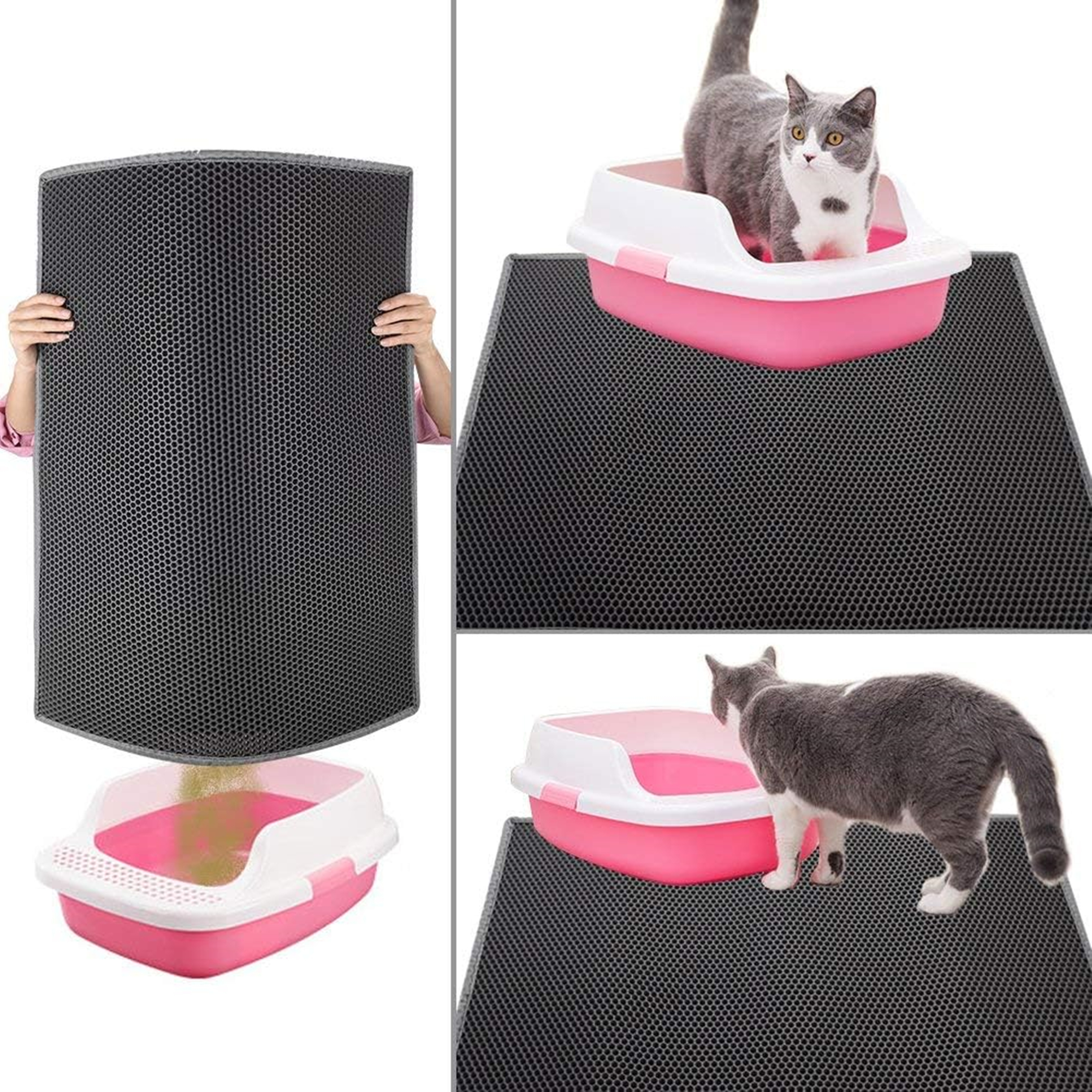 Cat Litter Mat Urine Proof Trapping Mat 23.7x17.8 Inch 3